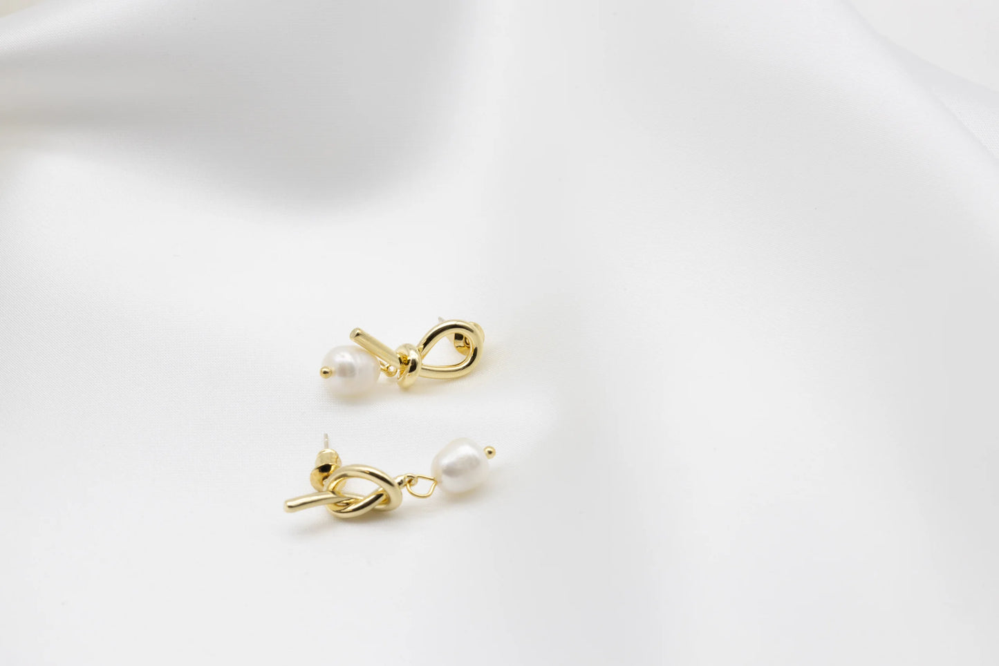 Tie the Knot Freshwater Pearl Earrings