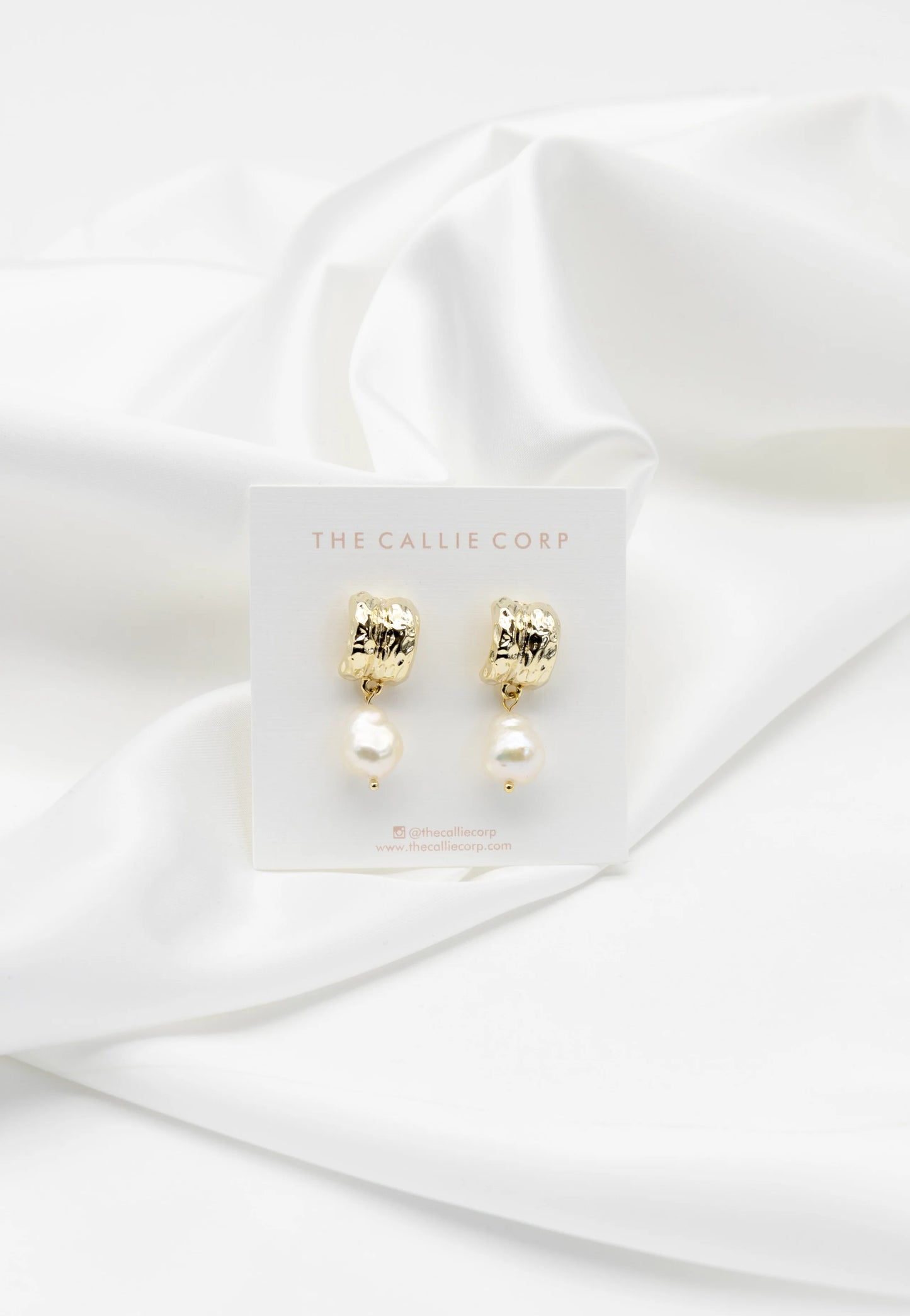 Ruby Freshwater Pearl Earrings