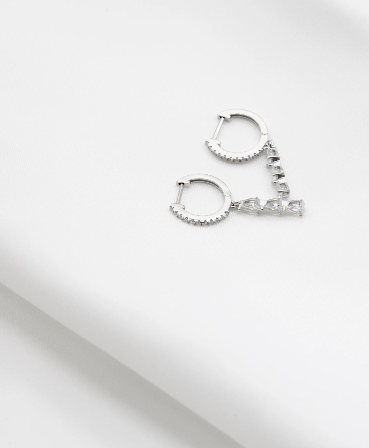 Bronte Crystal Huggie Earrings