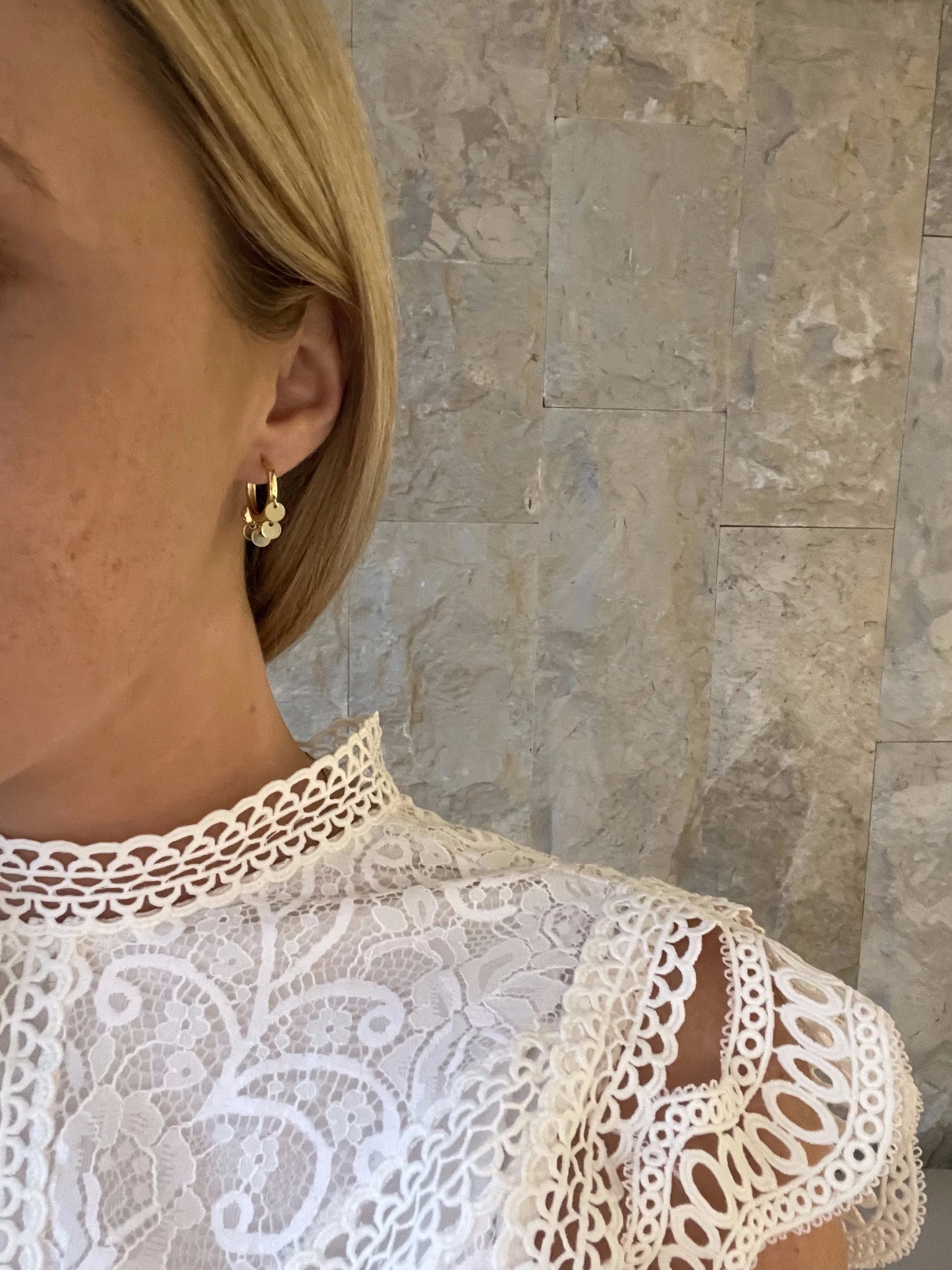 Mel Gold Hoop Earrings