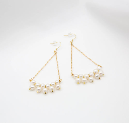 Angie Pearl Cascade Earrings