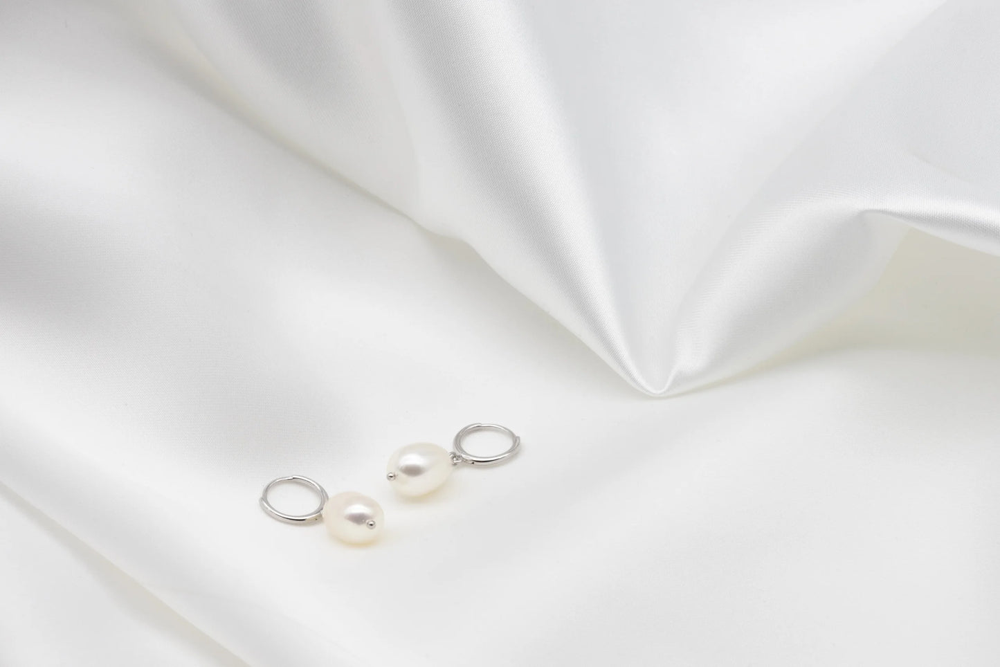 Freshwater Pearl Hoops