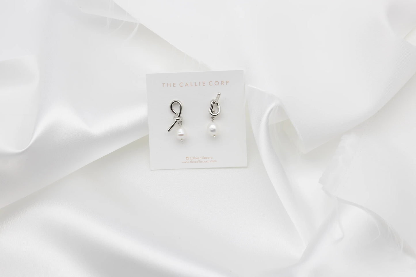Tie the Knot Freshwater Pearl Earrings