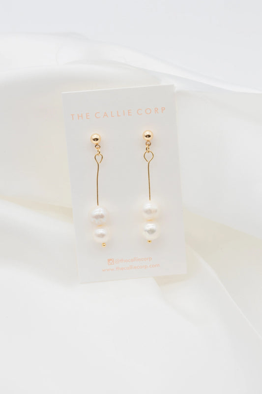 Lucy Freshwater Pearl drop earrings