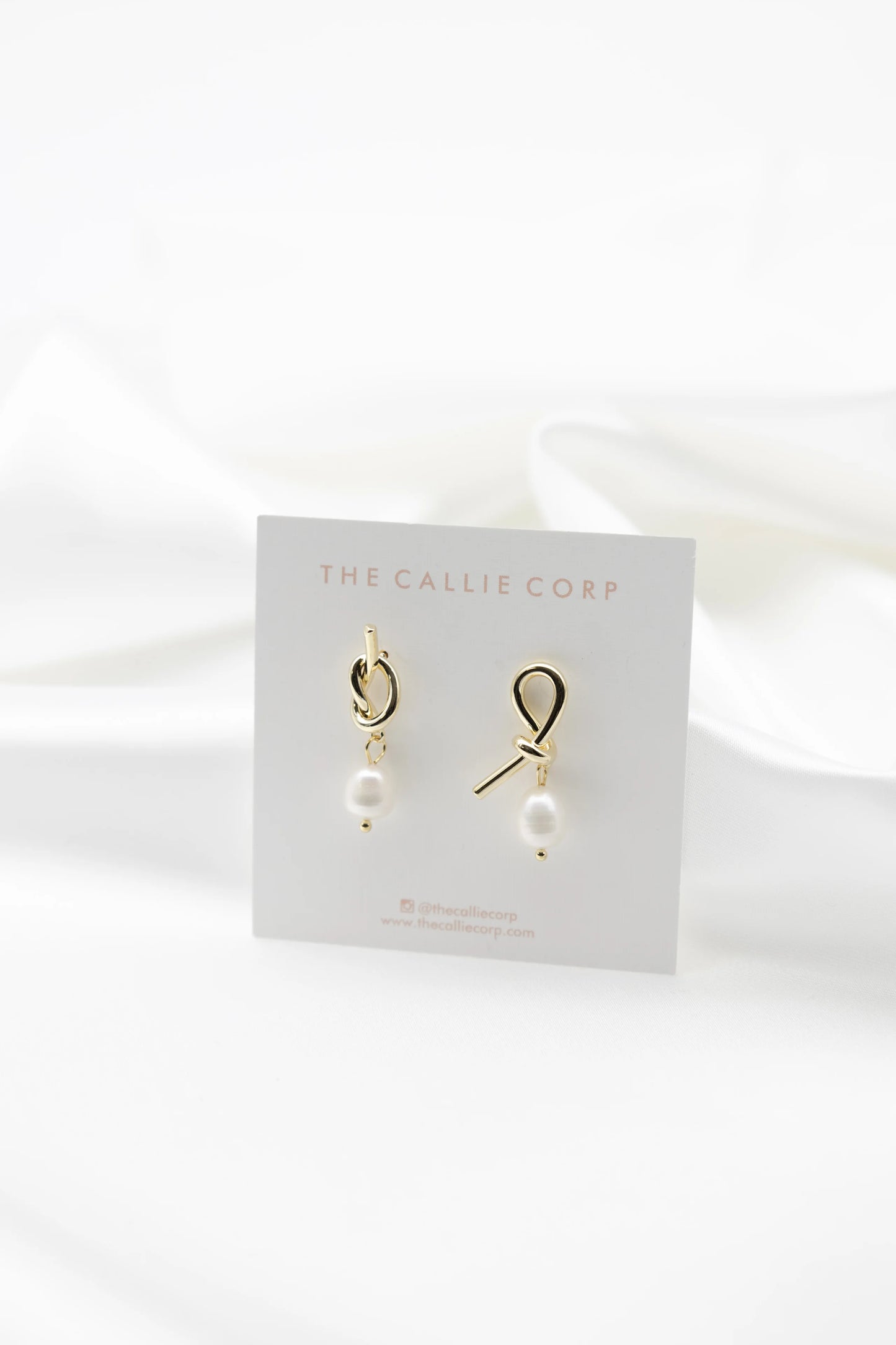 Tie the Knot Freshwater Pearl Earrings