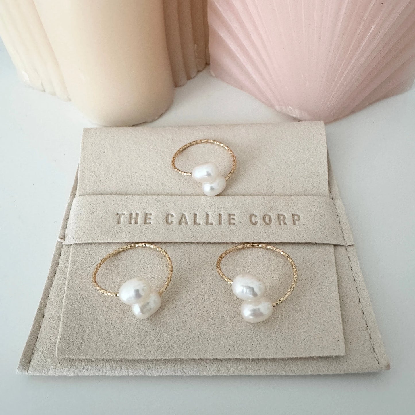 Fern Freshwater Pearl Ring