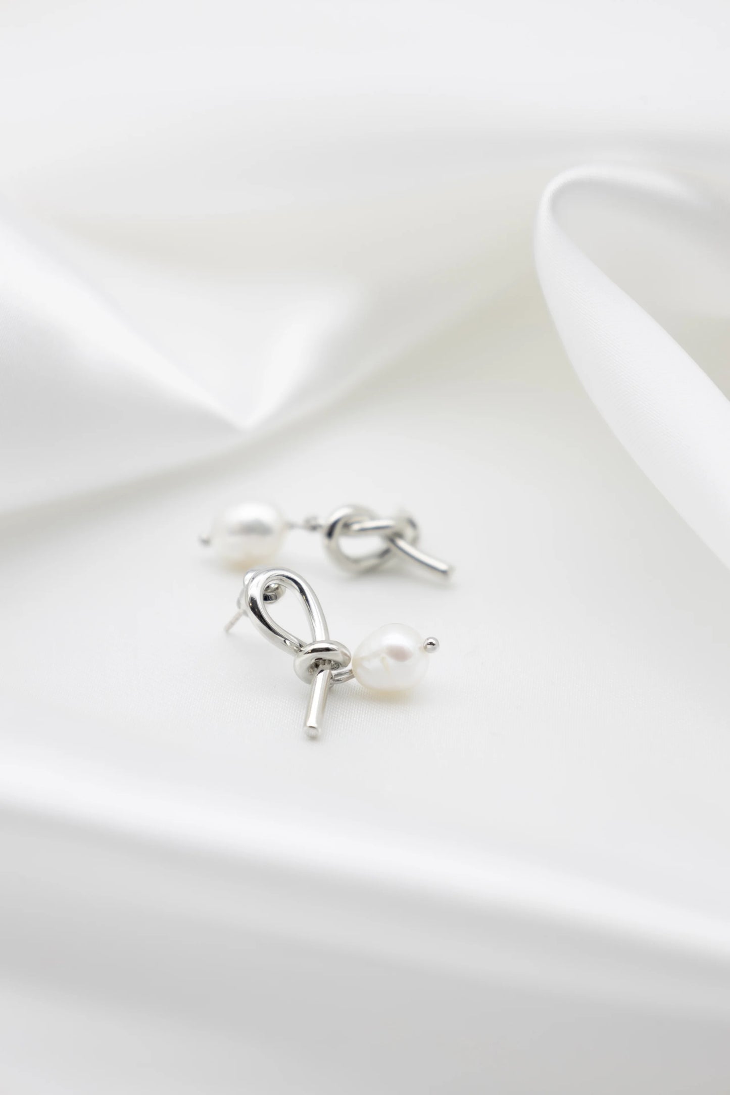 Tie the Knot Freshwater Pearl Earrings