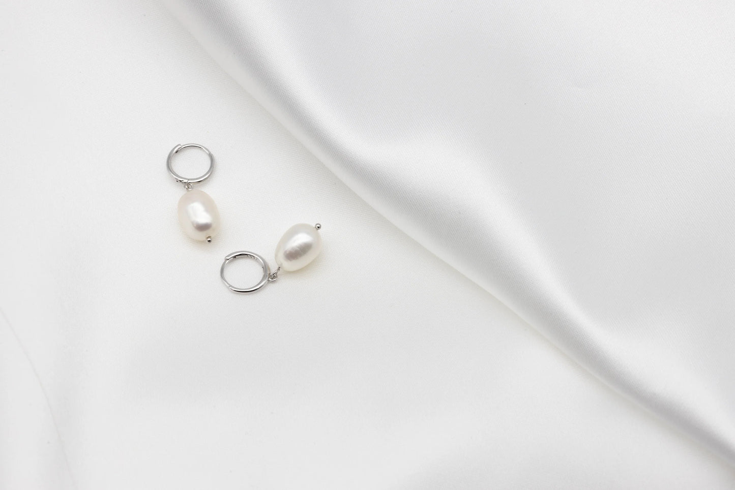 Freshwater Pearl Hoops
