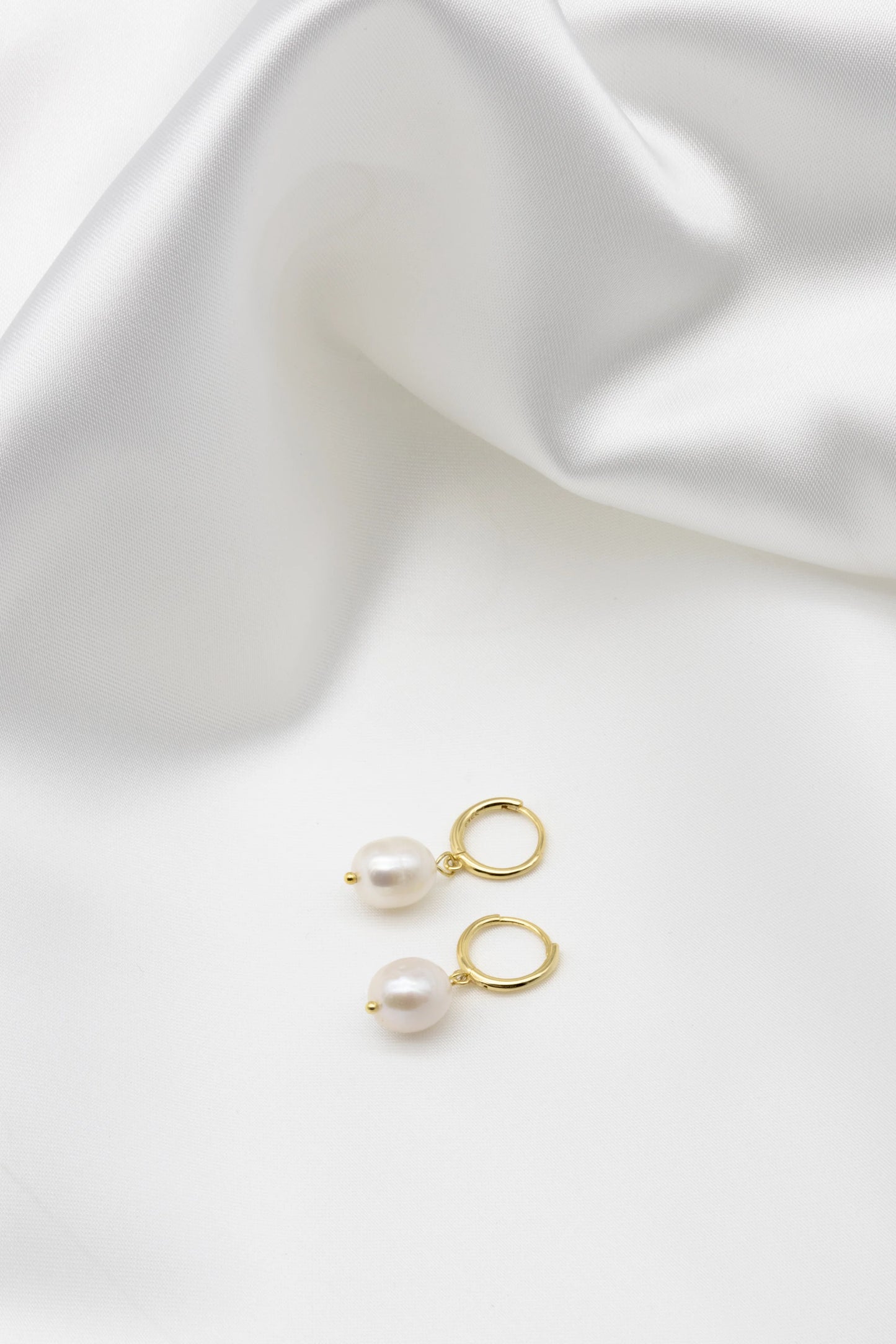 Freshwater Pearl Hoops