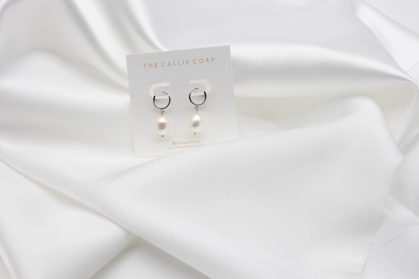 Freshwater Pearl Hoops