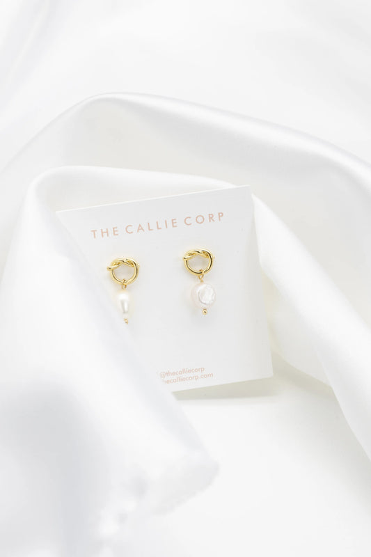 Bowie Freshwater Pearl Earrings