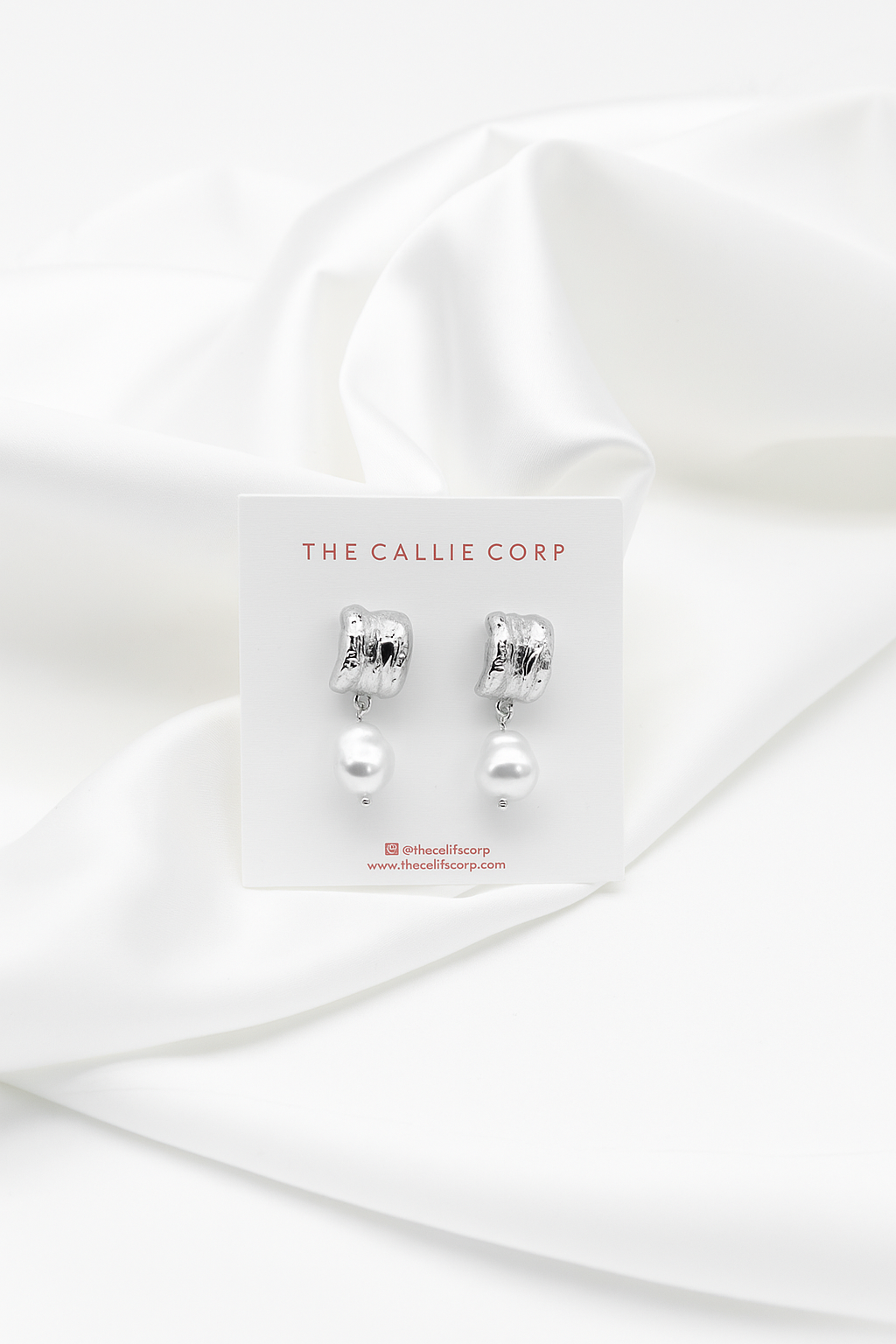 Ruby Freshwater Pearl Earrings