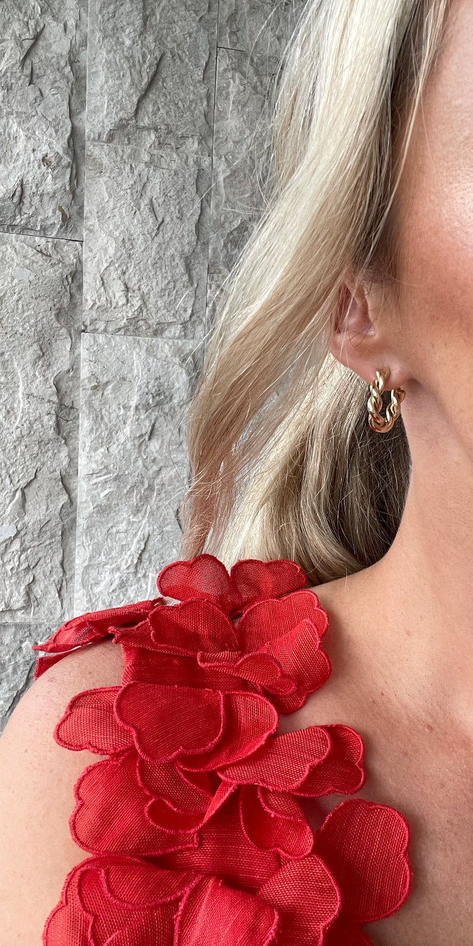 Kaz Gold Twist Earrings