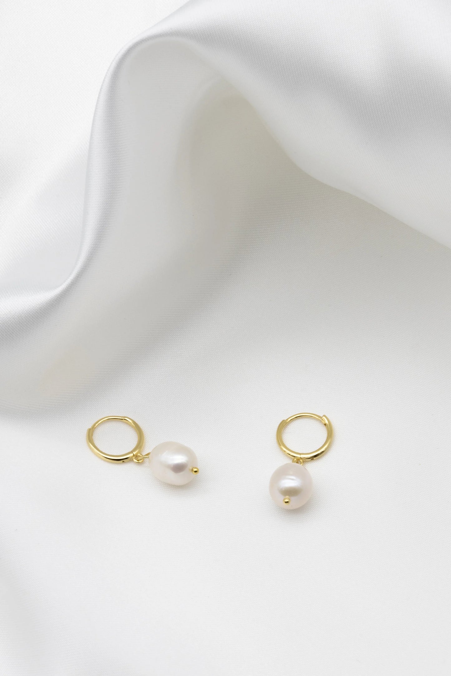 Freshwater Pearl Hoops