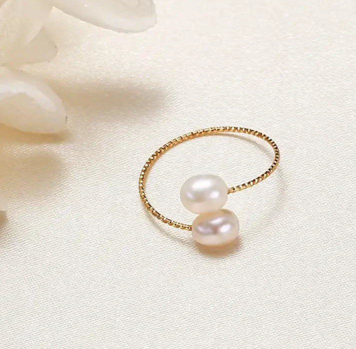 Fern Freshwater Pearl Ring