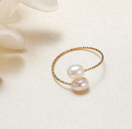 Fern Freshwater Pearl Ring
