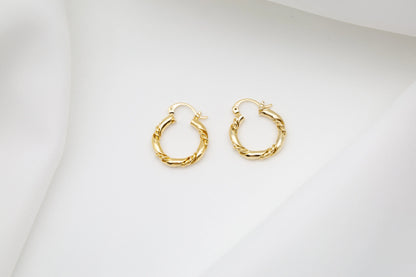 Hazel Gold Hoop Earrings