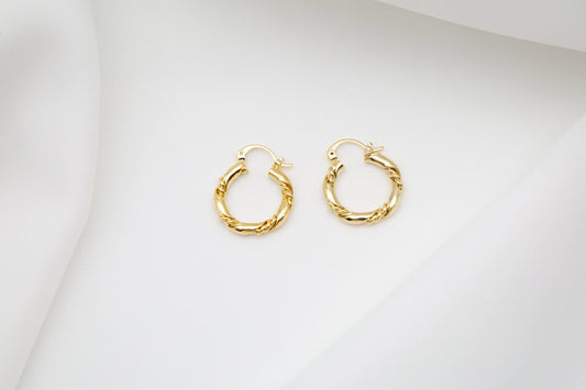 Hazel Gold Hoop Earrings