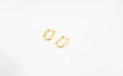 Nina Oval Hoop Earrings