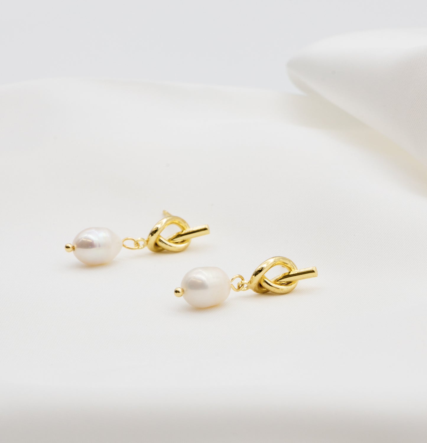 Tie the Knot Freshwater Pearl Earrings