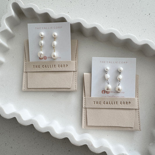 Ayla Triple Drop Pearls