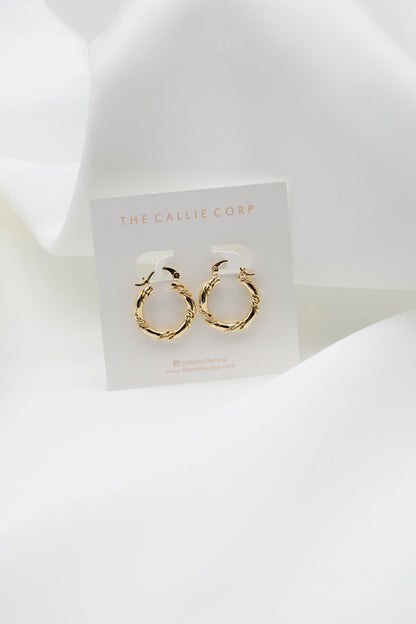 Hazel Gold Hoop Earrings