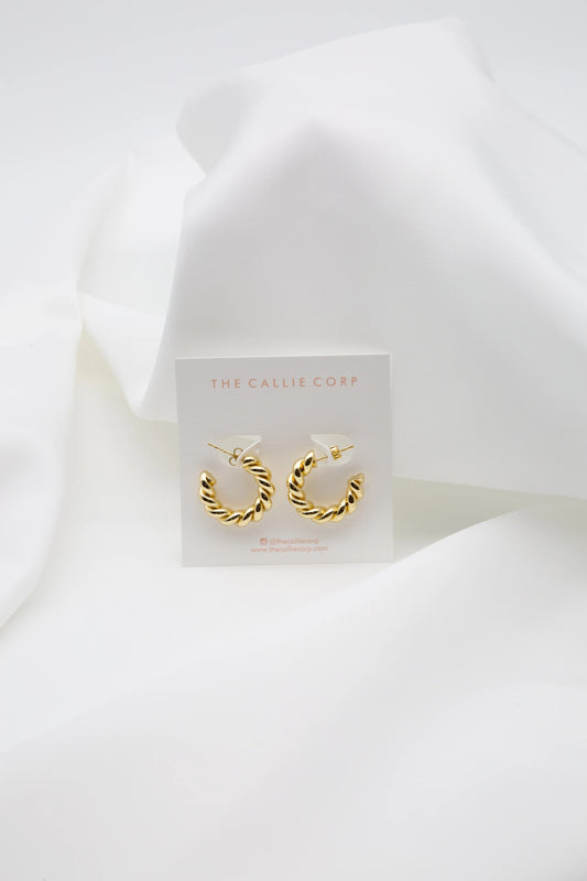 Kaz Gold Twist Earrings