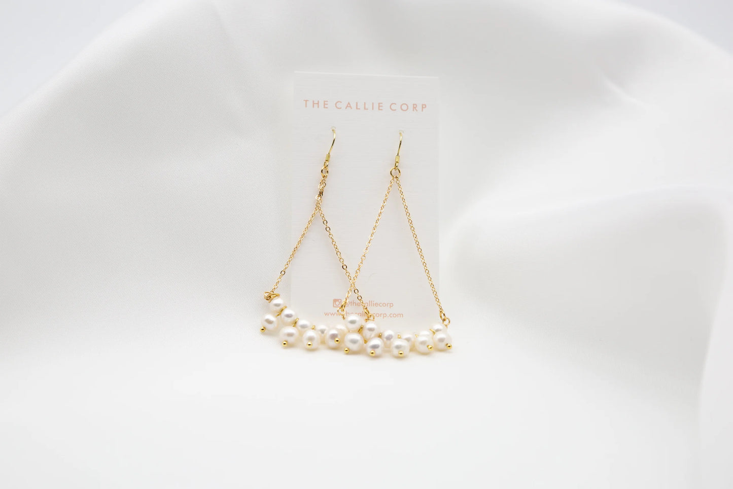 Angie Pearl Cascade Earrings
