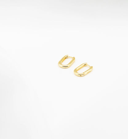 Nina Oval Hoop Earrings