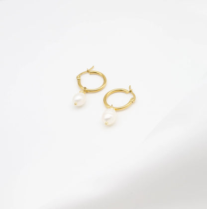 Alix Freshwater Pearl Hoops