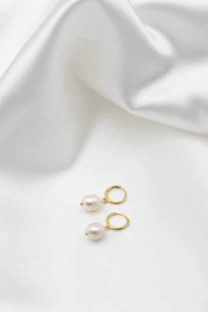 Baroque Freshwater Pearl Hoops