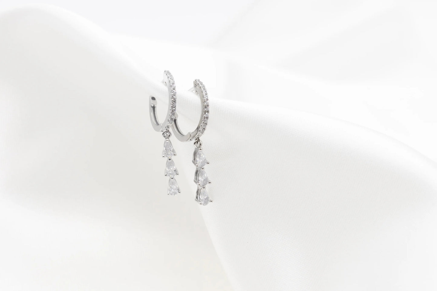 Bronte Crystal Huggie Earrings