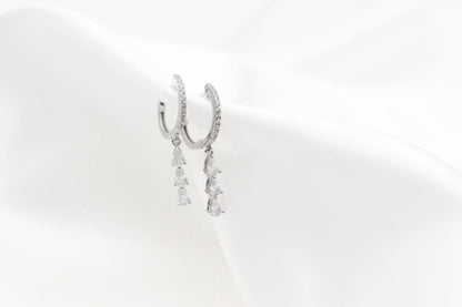 Bronte Crystal Huggie Earrings