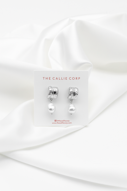 Ruby Freshwater Pearl Earrings