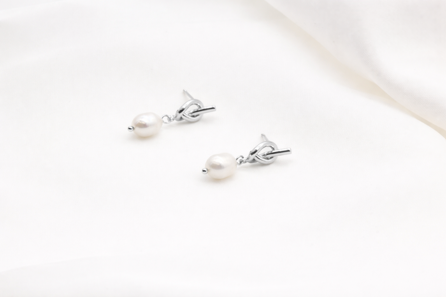 Tie the Knot Freshwater Pearl Earrings