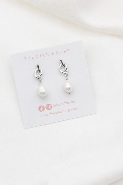 Tie the Knot Freshwater Pearl Earrings