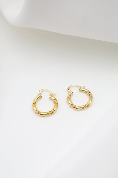 Hazel Gold Hoop Earrings