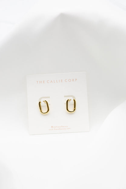Nina Oval Hoop Earrings