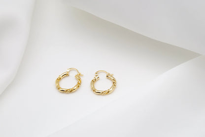Hazel Gold Hoop Earrings