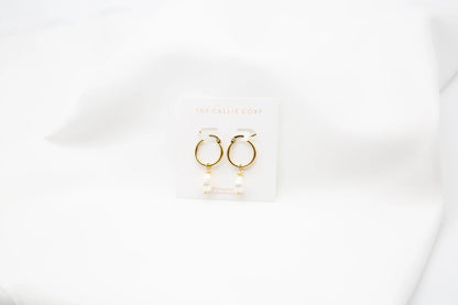 Alix Freshwater Pearl Hoops