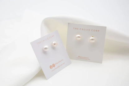 Baroque Freshwater Pearl Studs - One of a Pearl