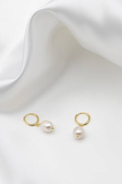 Baroque Freshwater Pearl Hoops