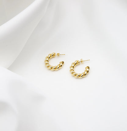 Kaz Gold Twist Earrings